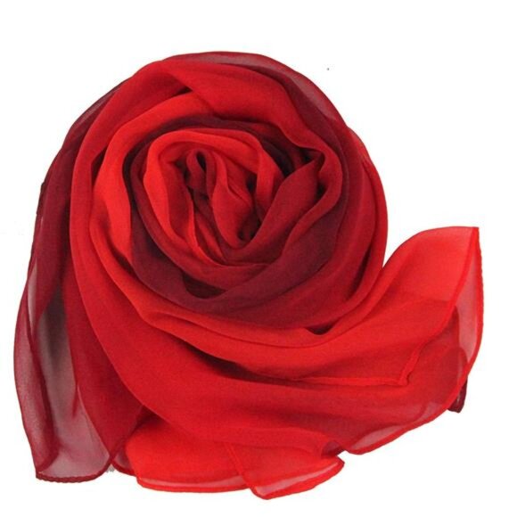 Long Chiffon Sheer Scarf Col 706 - Picture 6 of 7